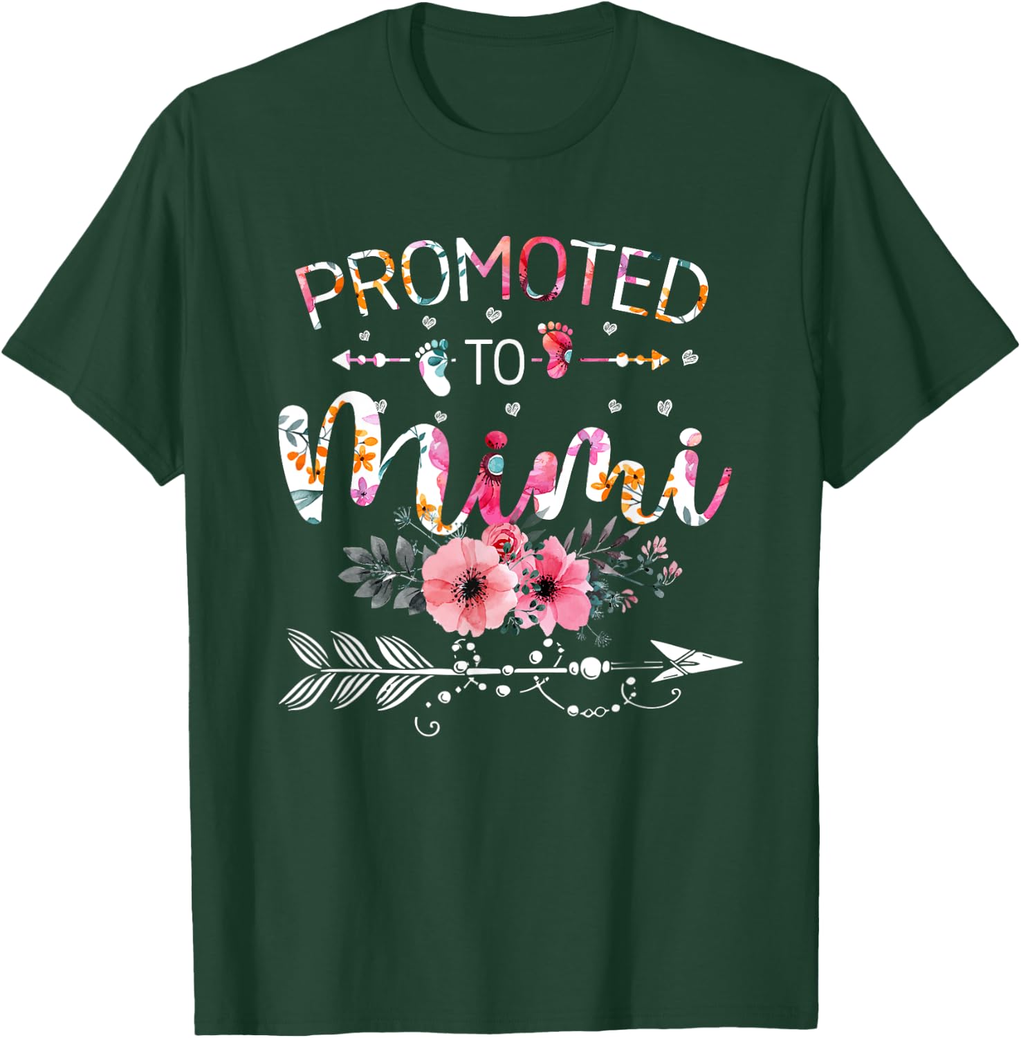 Promoted To Mimi Announcement Funny New Mimi Mothers Day T-Shirt - T-Shirt | Forest