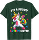 Proud Autism Sister Dab Dance Shirts, Girls Dabbing Unicorn T-Shirt - T-Shirt | Forest