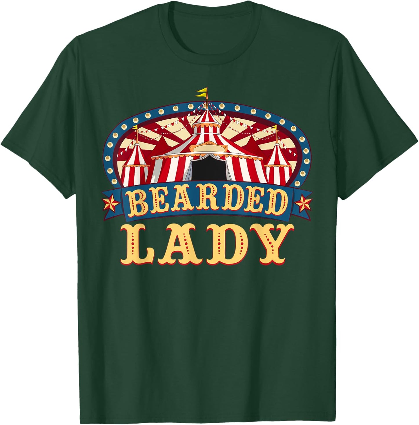 Bearded Lady I Circus Themed Birthday Party T-Shirt - T-Shirt | Forest