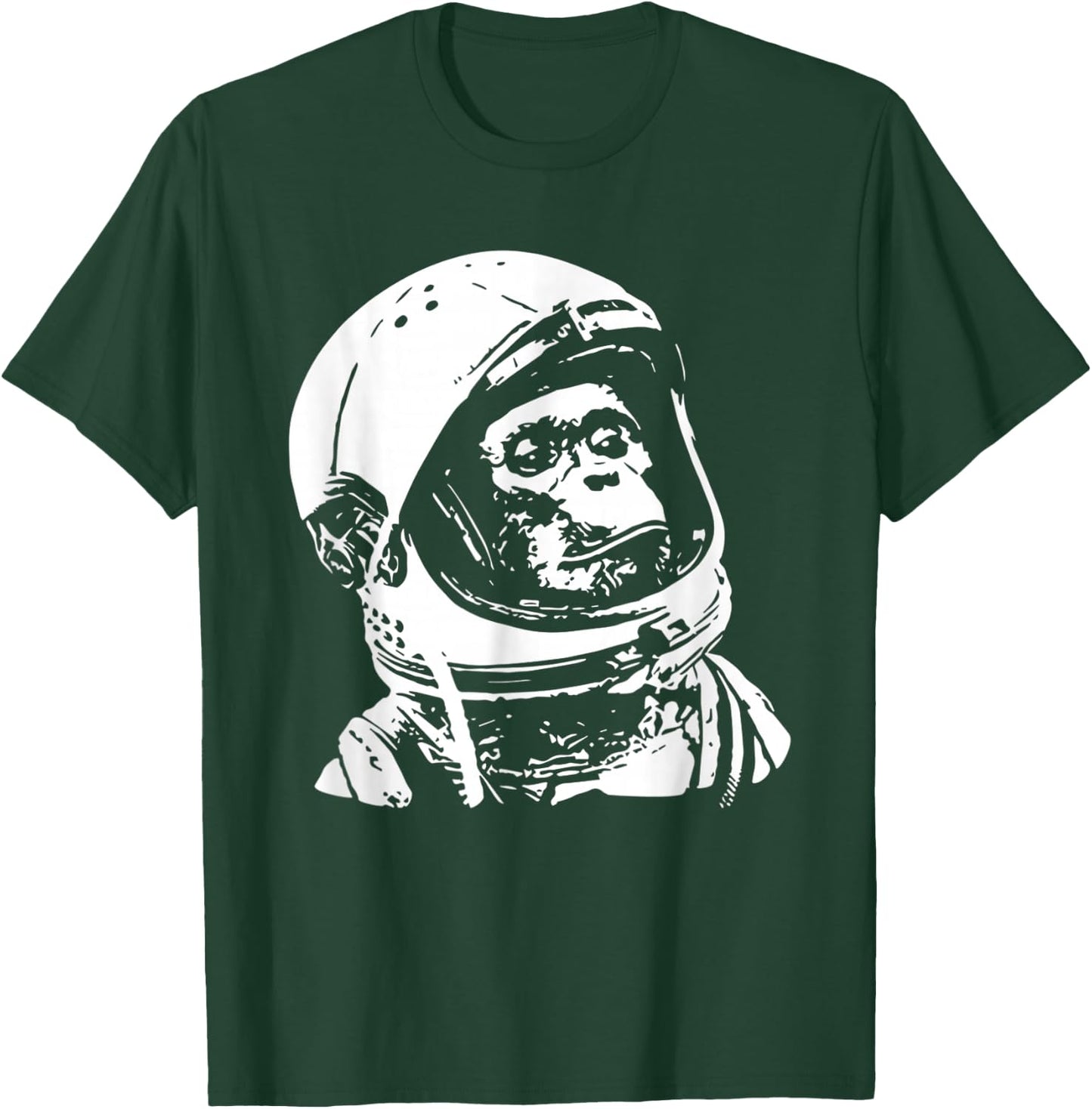 Vintage Space Travel Astronaut Monkey T-Shirt - T-Shirt | Forest