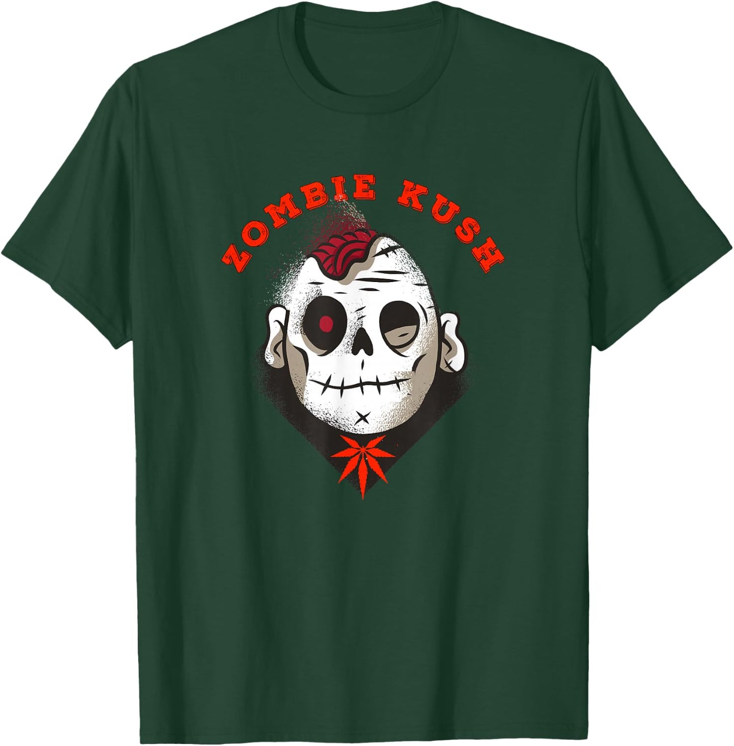 Zombie Kush Cannabis Weed Marijuana Strain Stoner Style T-Shirt - T-Shirt | Forest