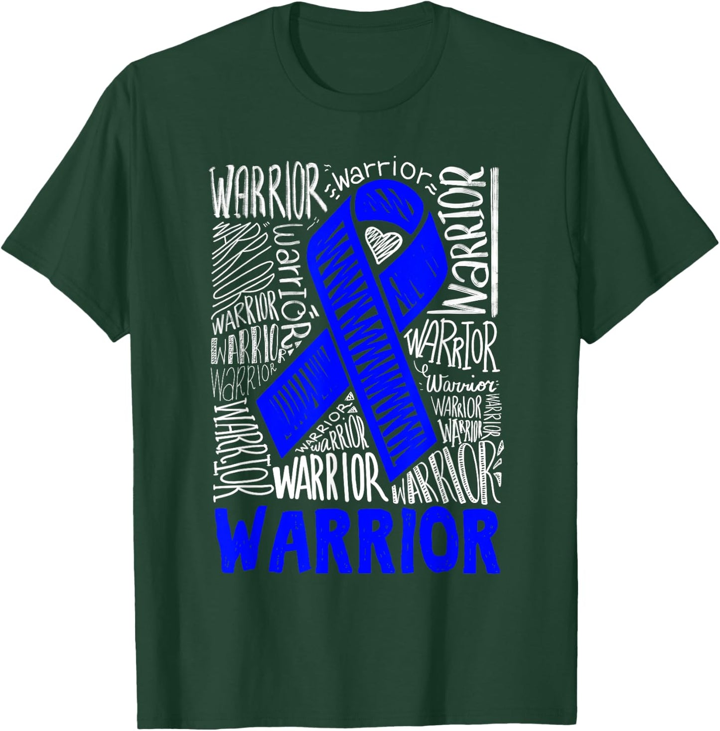 Colon Cancer Survivor Chemo Warrior Awareness Support Gift T-Shirt - T-Shirt | Forest