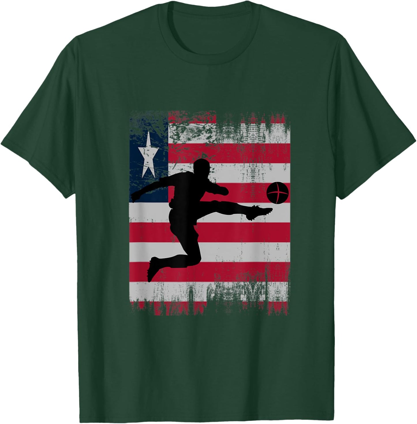 Liberia Soccer Liberian Football Liberia futbol team T-Shirt - T-Shirt | Forest