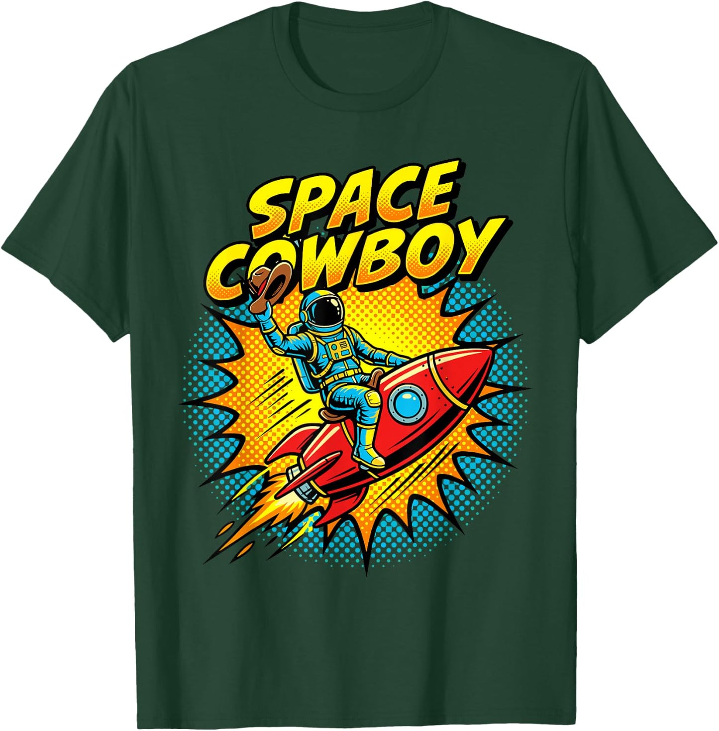 Funny Space Cowboy Quote for Sci-Fi Lovers Comic Style T-Shirt - T-Shirt | Forest
