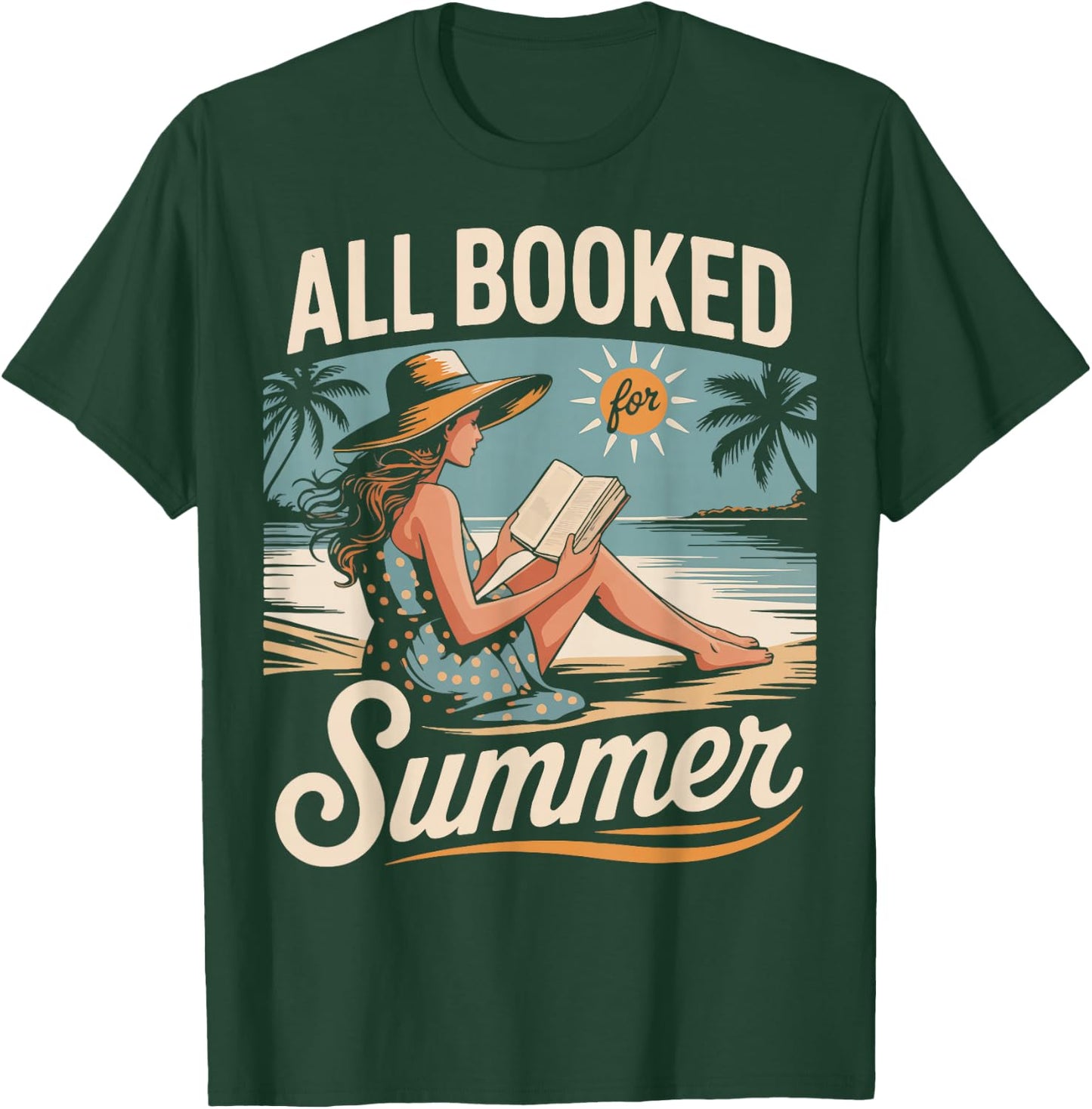 All Booked For Summer T-Shirt - T-Shirt | Forest