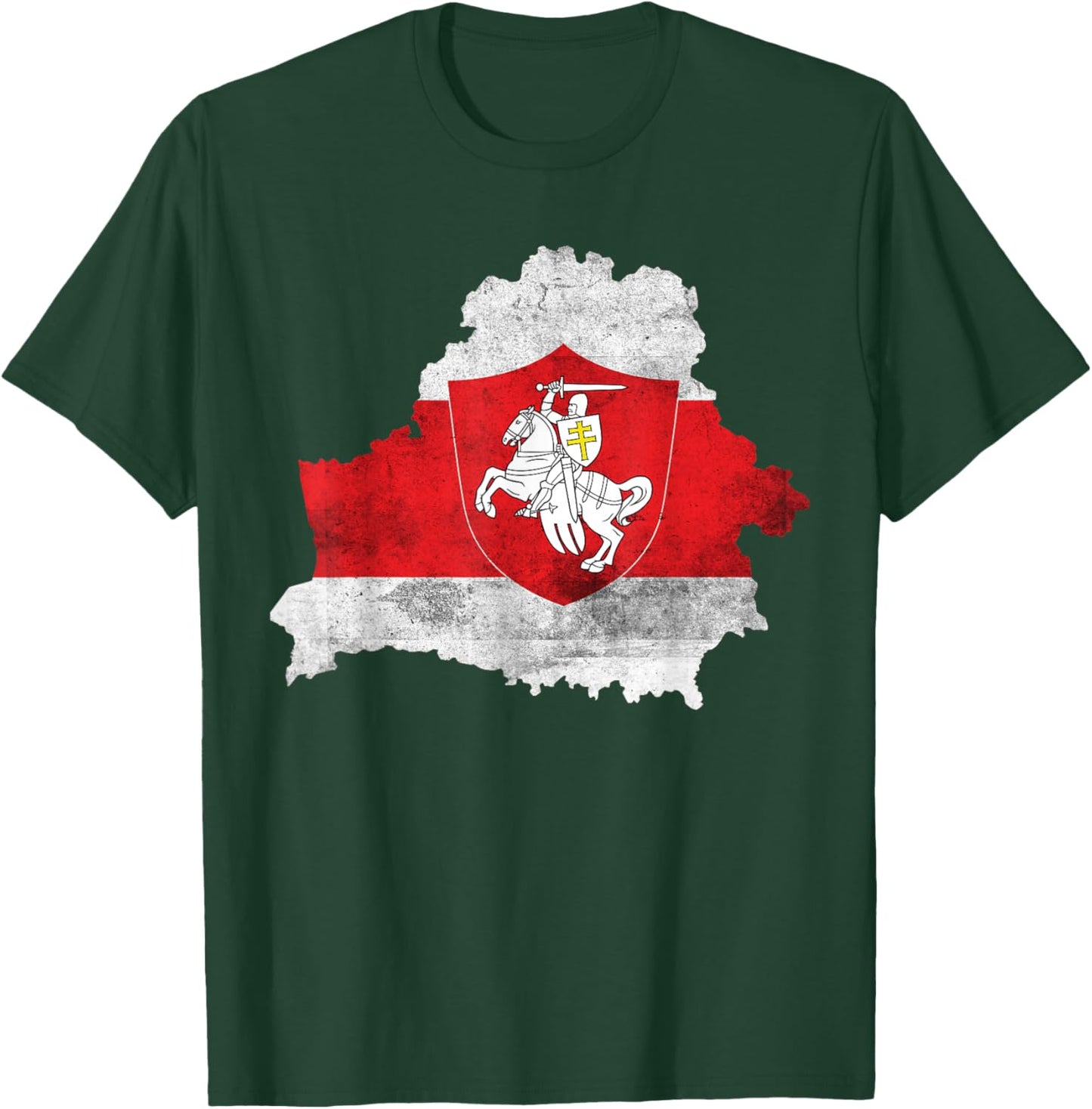 Belarus Pogonya White Red White Flag Protest Symbol T-Shirt - T-Shirt | Forest
