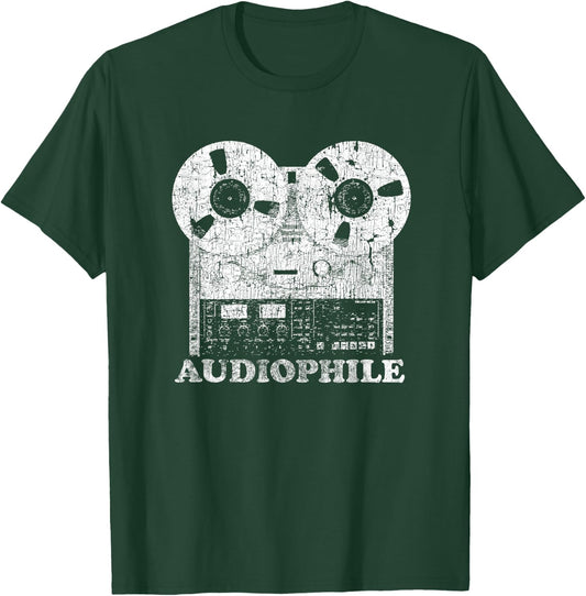 Audiophile Reel to Reel Tape T-Shirt - T-Shirt | Forest