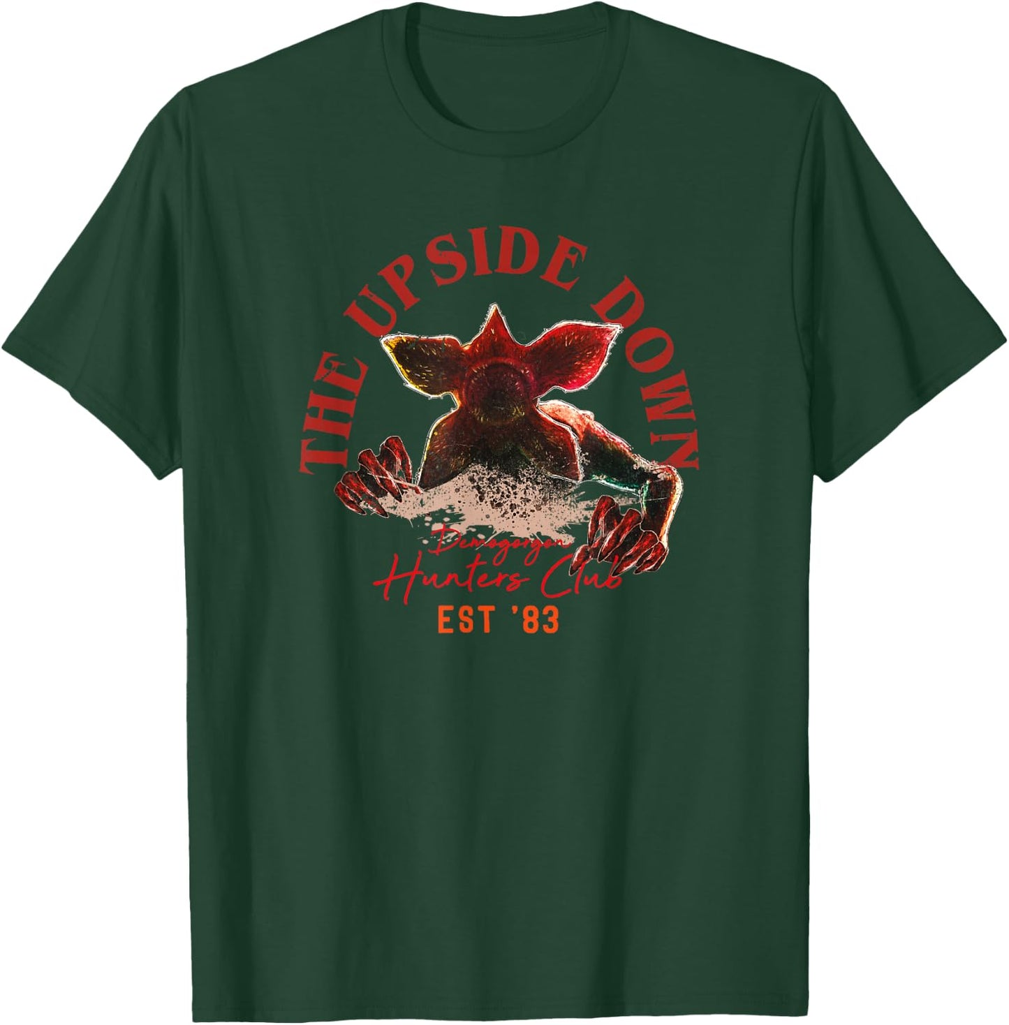 Stranger Things Halloween The Upside Down Demogorgon Hunters T-Shirt - T-Shirt | Forest