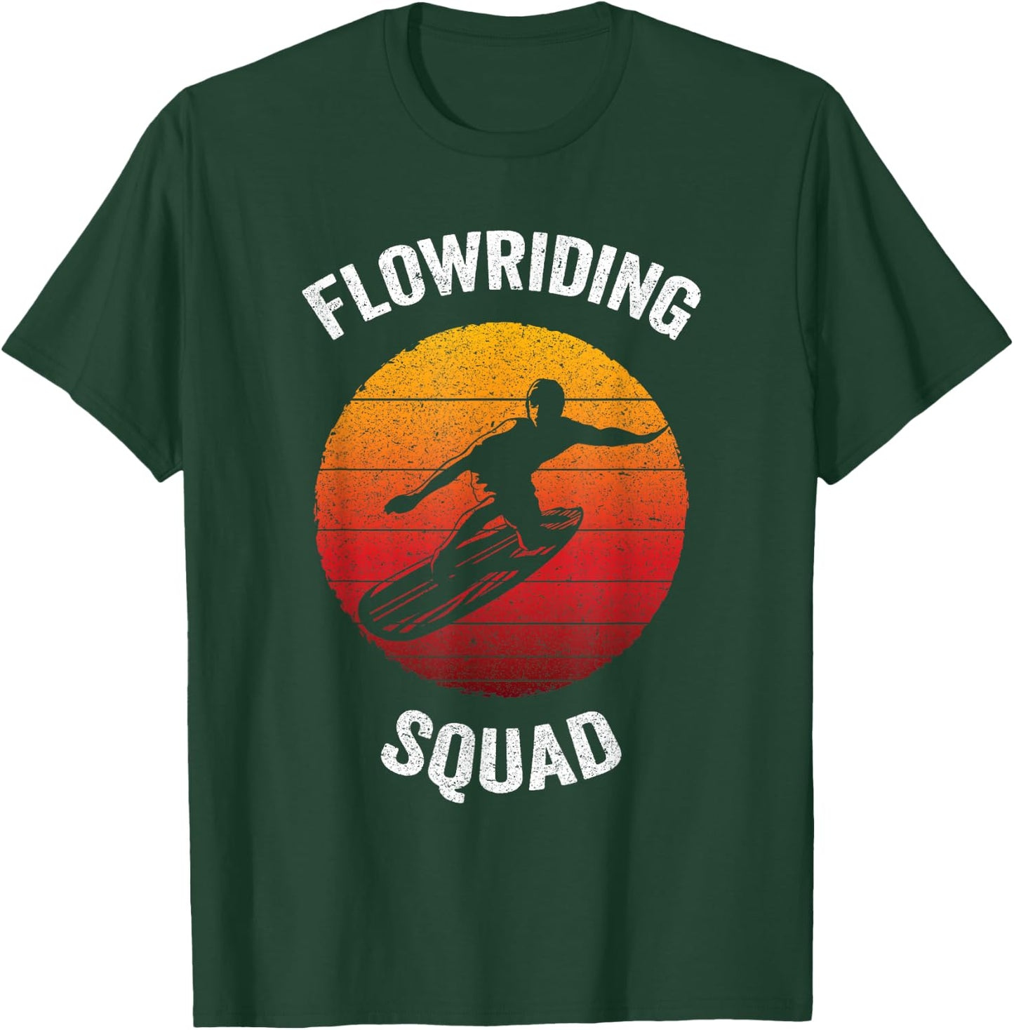 Flowriding Squad | Classic Flowboarding T-Shirt - T-Shirt | Forest