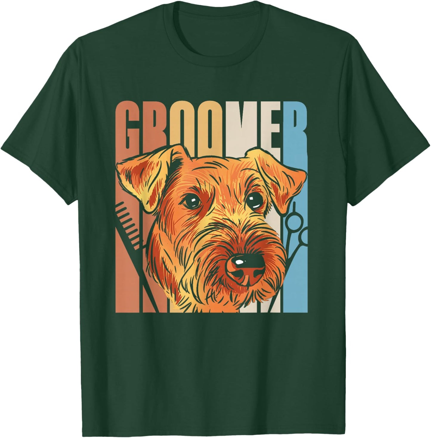 Groomer Cute Dog Grooming Dogs T-Shirt - T-Shirt | Forest