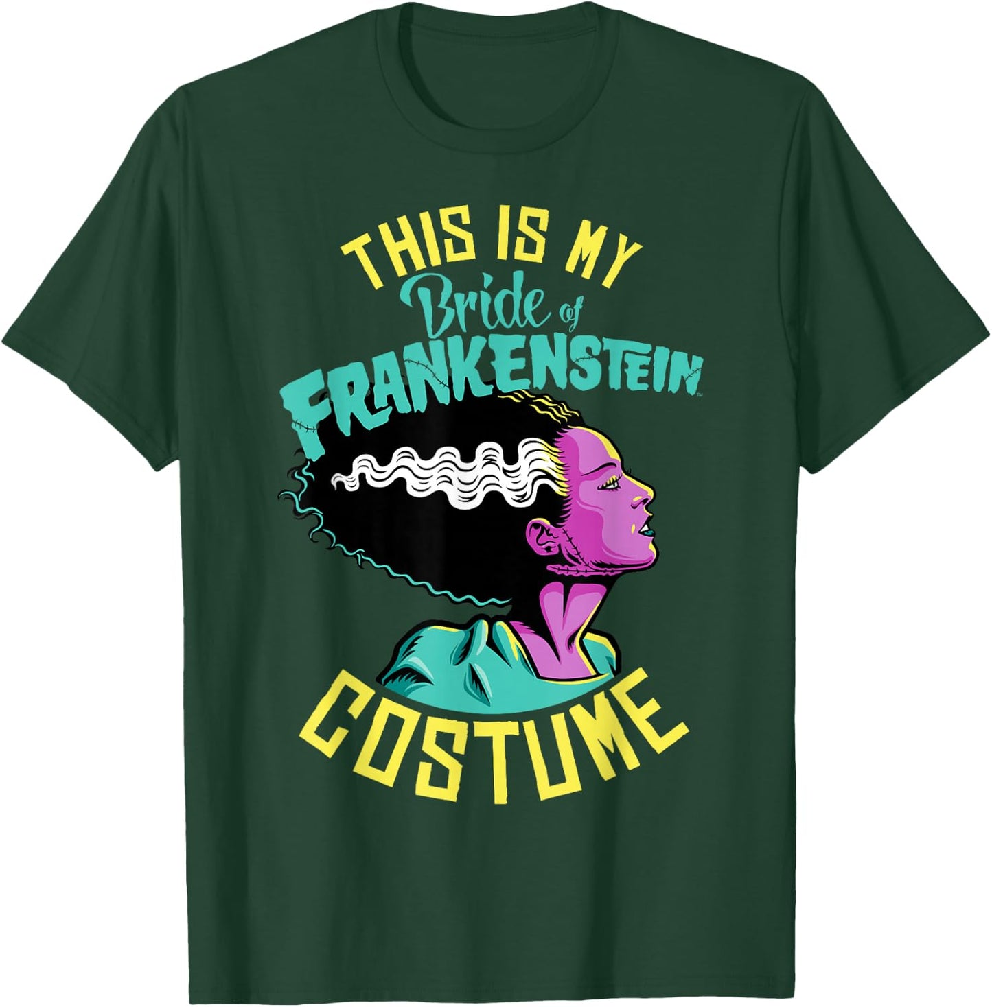 Universal Monsters Frankenstein Bride Costume T-Shirt - T-Shirt | Forest