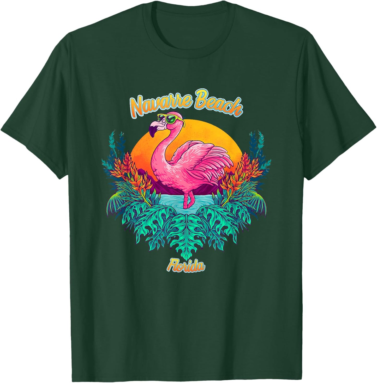 Navarre Beach Souvenir - Florida Reminder Men Women Kids T-Shirt - T-Shirt | Forest