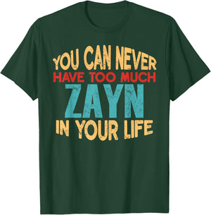 Funny Zayn Personalized First Name Joke Item T-Shirt - T-Shirt | Forest