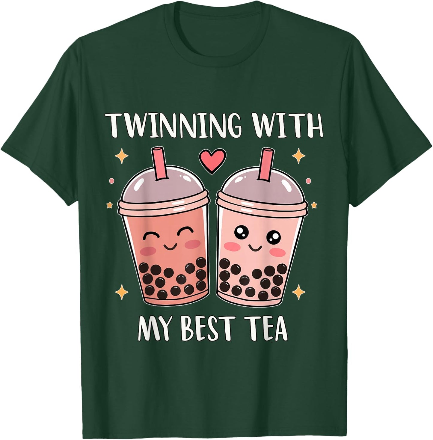 Twinning with My Bestie, Spirit Week Girls Kids Day Best Tea T-Shirt - T-Shirt | Forest