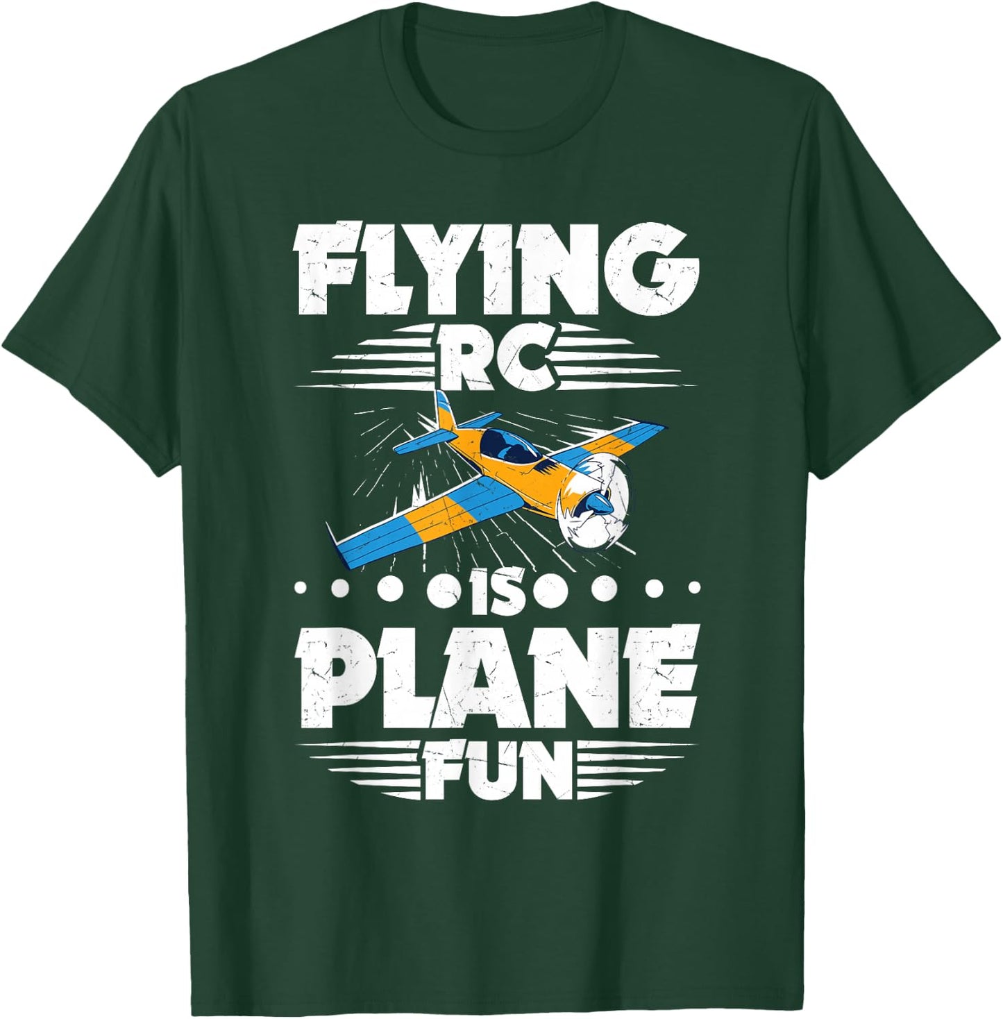RC Aircraft Flyer RC Plane Model Test Pilot T-Shirt - T-Shirt | Forest