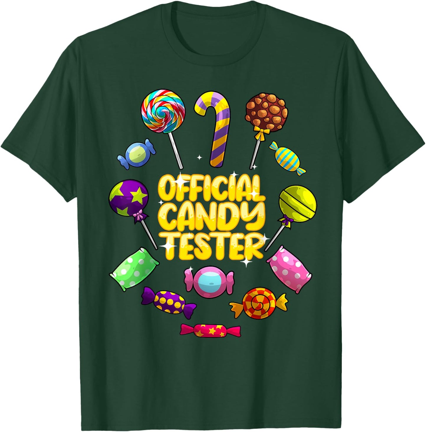 Cool Candy for Boys Girls Kids Bar Lollipop Halloween Sweets T-Shirt - T-Shirt | Forest