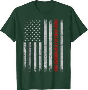 Proud Father of A Few Dumb-Ass Kids Funny Father's Day USA T-Shirt - T-Shirt | Forest