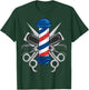 Cool Barber Design Men Women Barber Pole Barbershop Lovers T-Shirt - T-Shirt | Forest