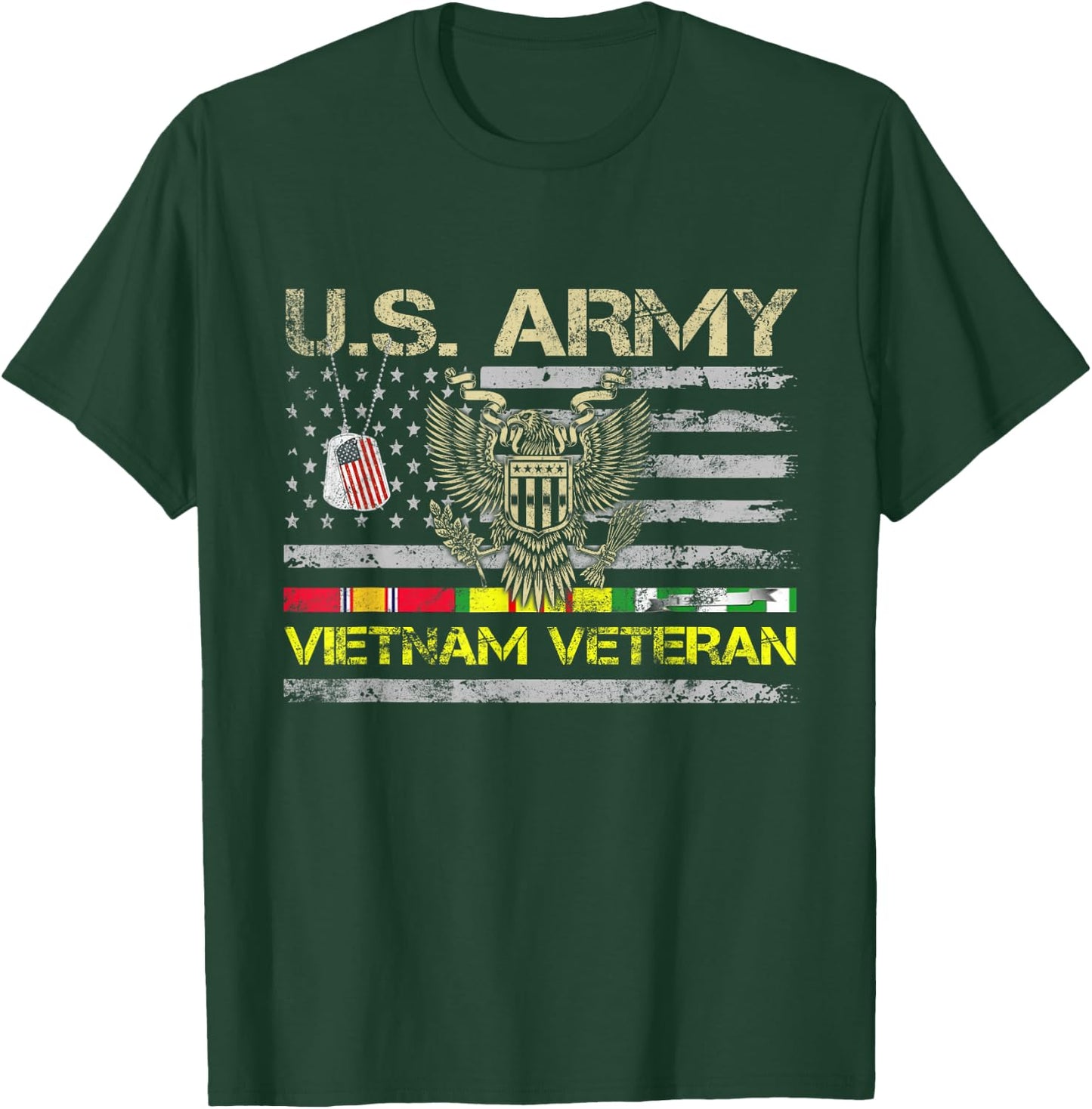 U.S Army Vietnam Veteran T Shirt Vietnam War Veterans Day T-Shirt - T-Shirt | Forest