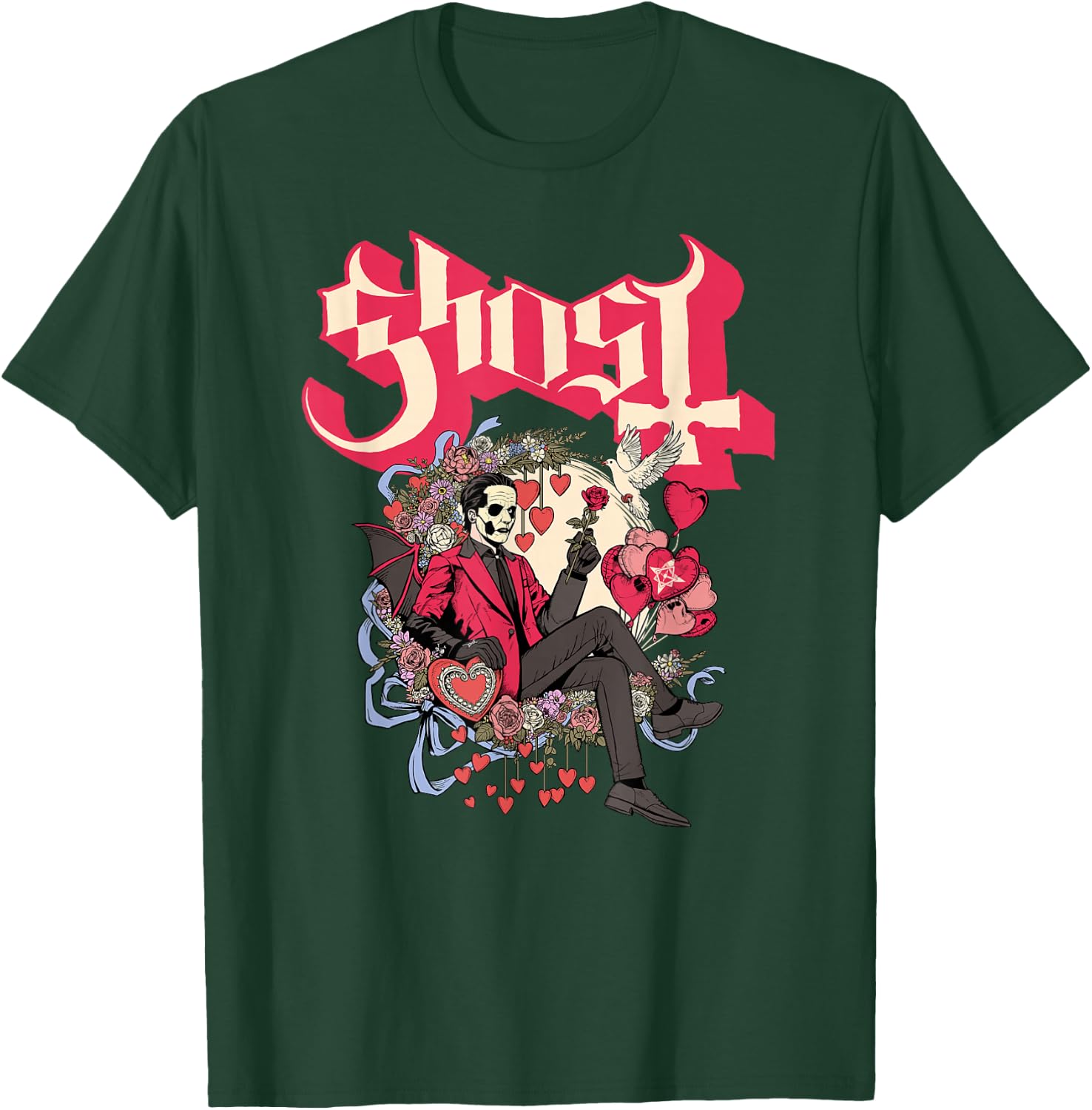 Ghost - Papa Cupid Valentine's Day T-Shirt - T-Shirt | Forest