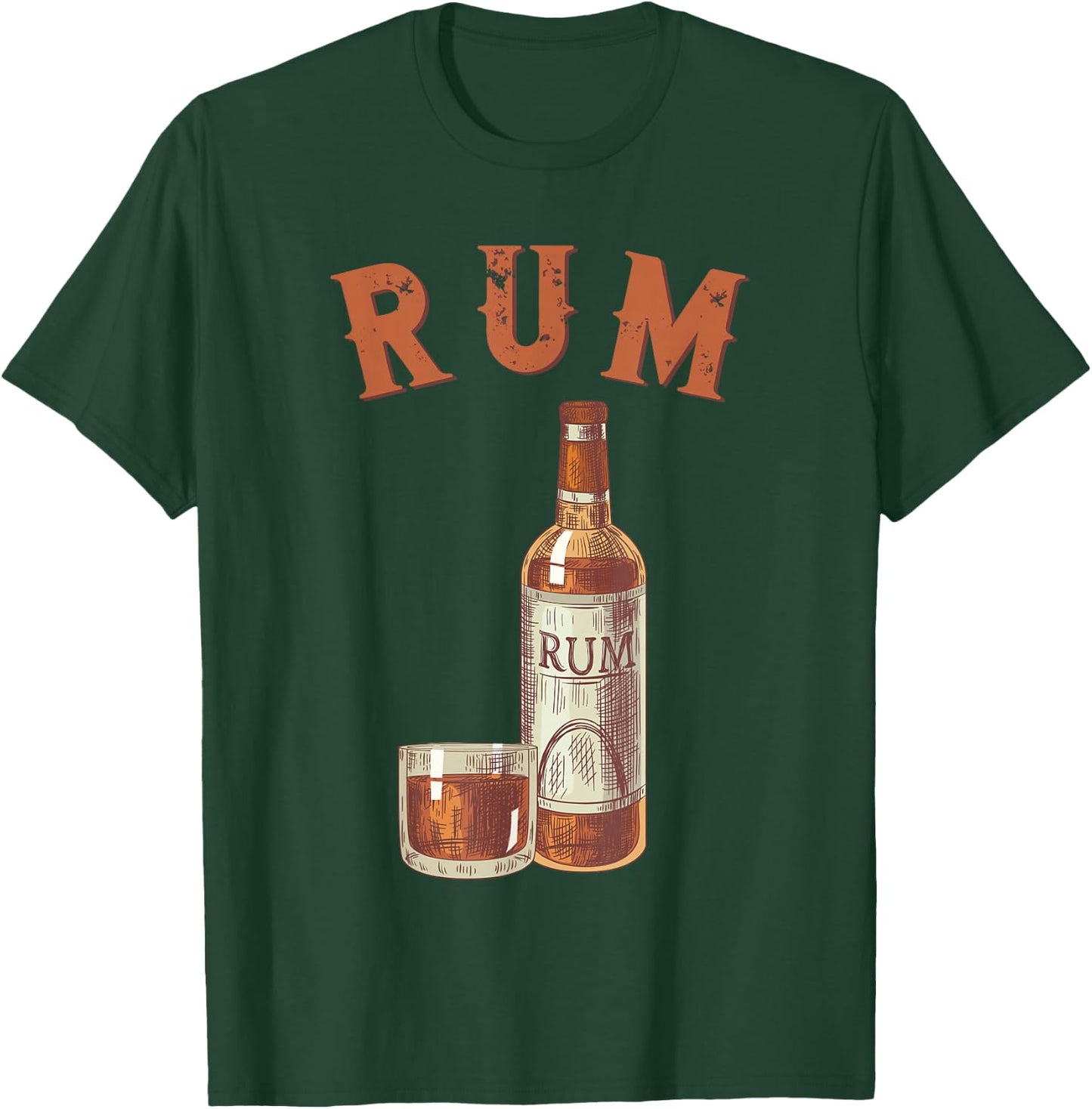 Rum Pirate's Favorite Drink Alcoholic Beverage Rum T-Shirt - T-Shirt | Forest