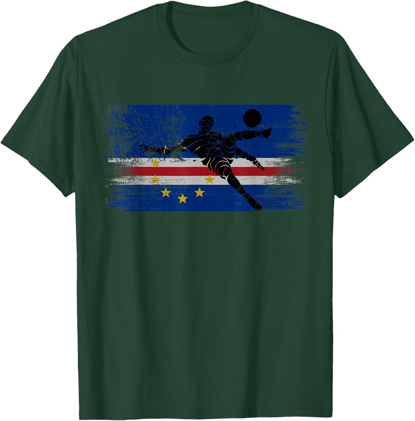 Cape verde Soccer Cape Verdean Football Cabo verde futbol T-Shirt - T-Shirt | Forest