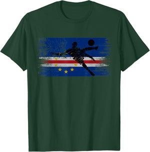 Cape verde Soccer Cape Verdean Football Cabo verde futbol T-Shirt - T-Shirt | Forest