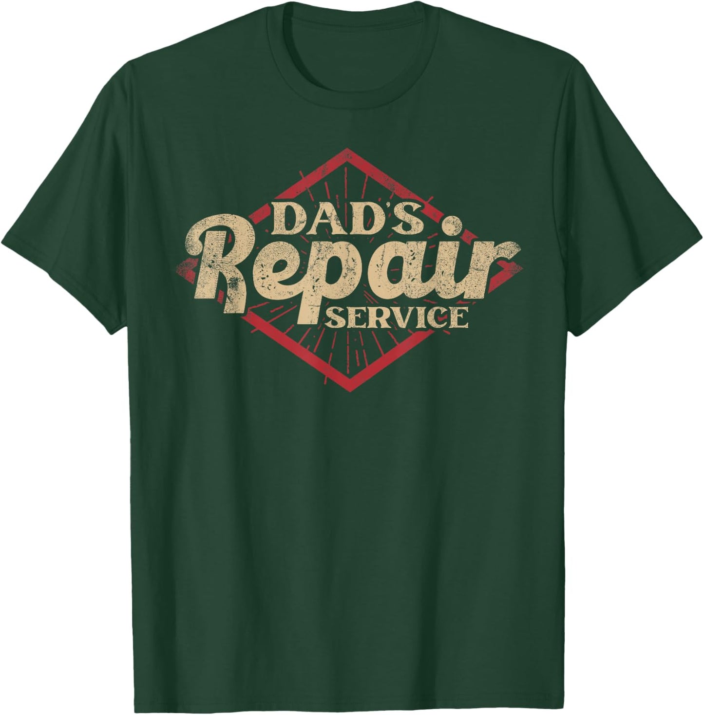 Dad's Repair Service Daddy Father Papa Design T-Shirt - T-Shirt | Forest