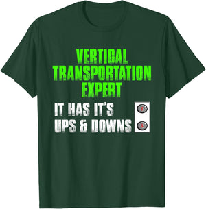 Elevator Mechanic Funny Repair Elevator Technician T-Shirt - T-Shirt | Forest