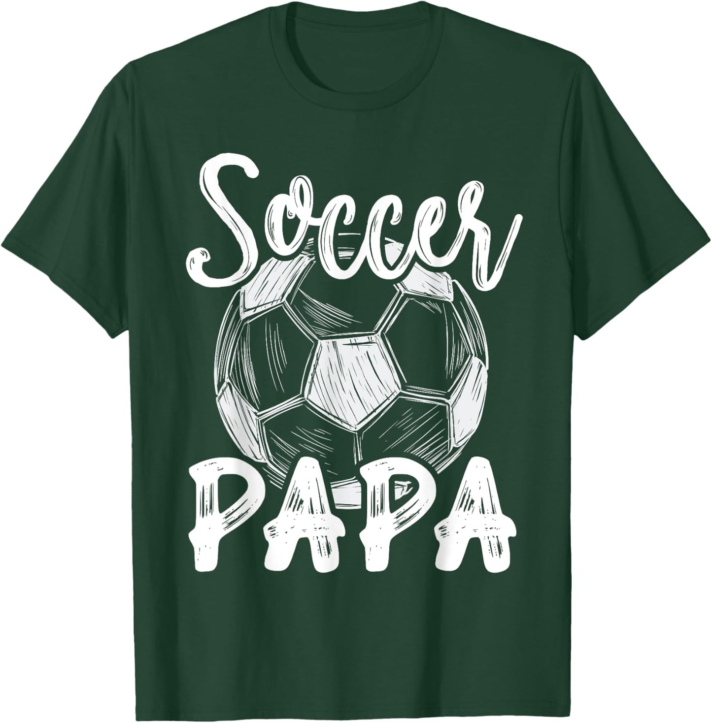 Soccer Papa Family Matching Team Player Soccer Ball T-Shirt - T-Shirt | Forest