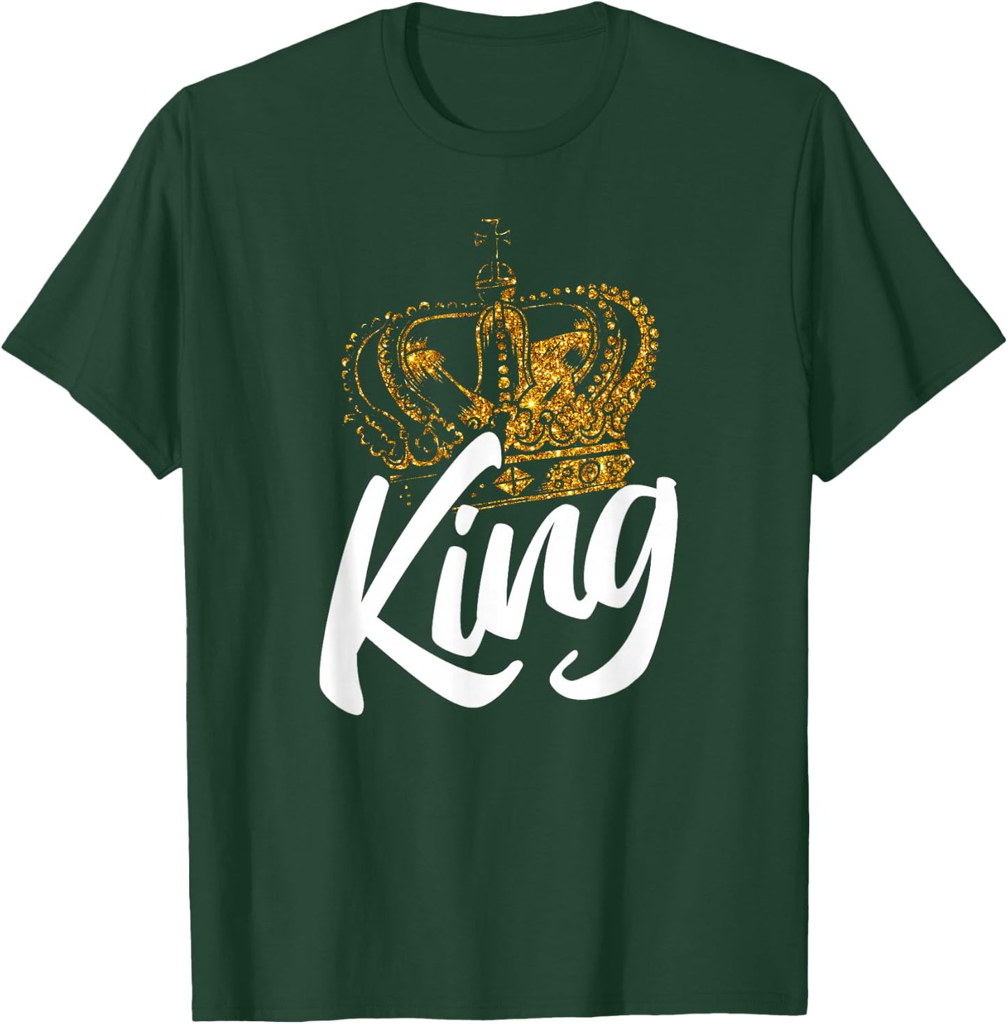 Birthday King Shirt Crown and Boys T-Shirt - T-Shirt | Forest