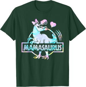Mamasaurus T Rex Dinosaur Mama Saurus Family Matching Women T-Shirt - T-Shirt | Forest