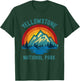Yellowstone National Park Vintage Sunset Retro Hiking Camp T-Shirt - T-Shirt | Forest