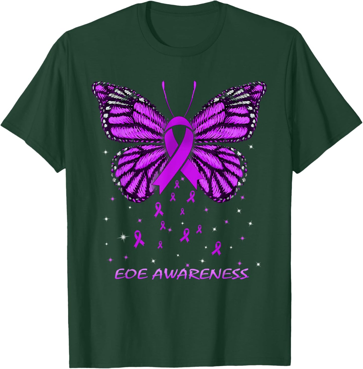 EOE Awareness Butterfly T-Shirt - T-Shirt | Forest