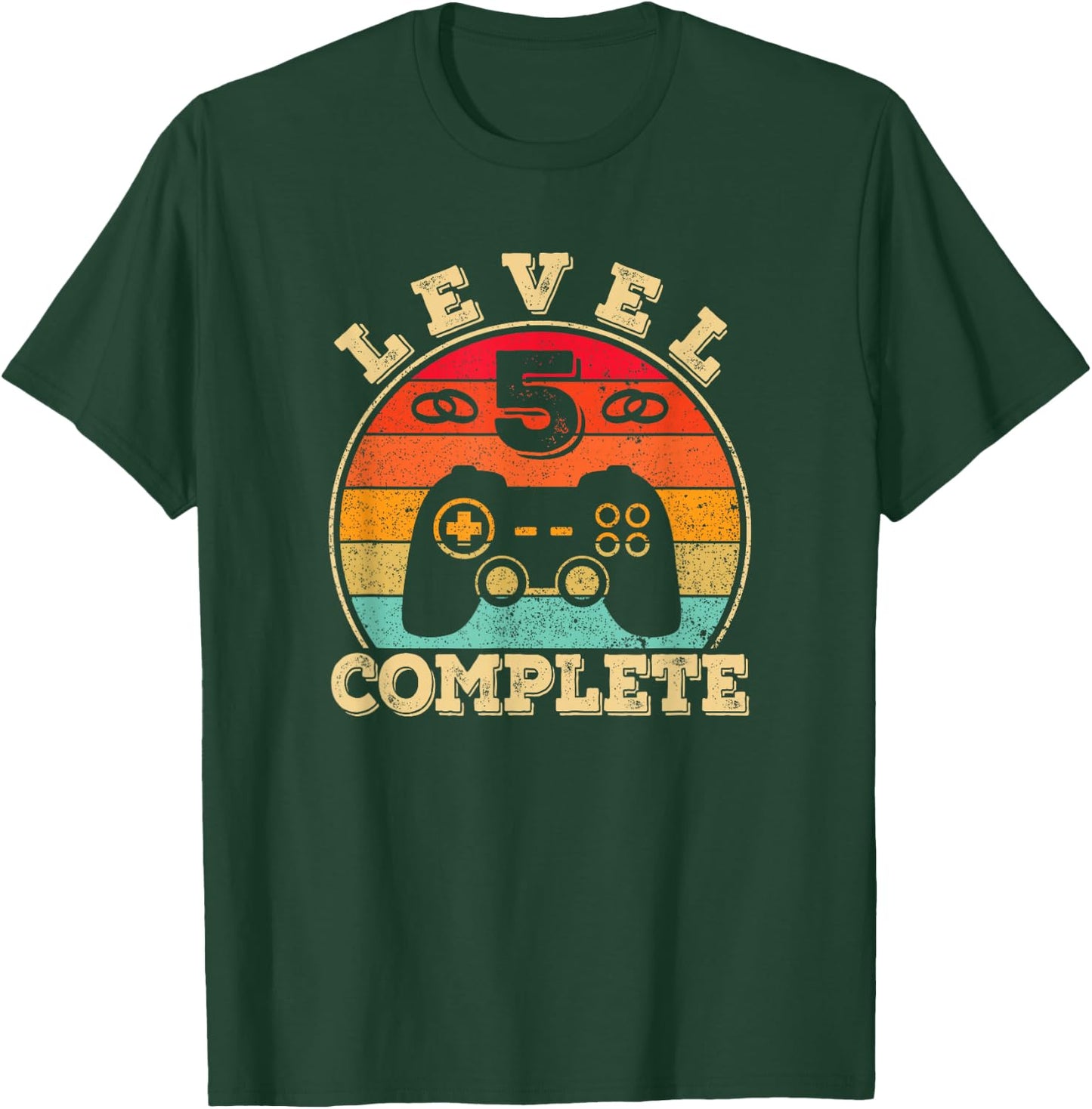 5th Wedding Anniversary - 5 Years Married - Level 5 Complete T-Shirt - T-Shirt | Forest