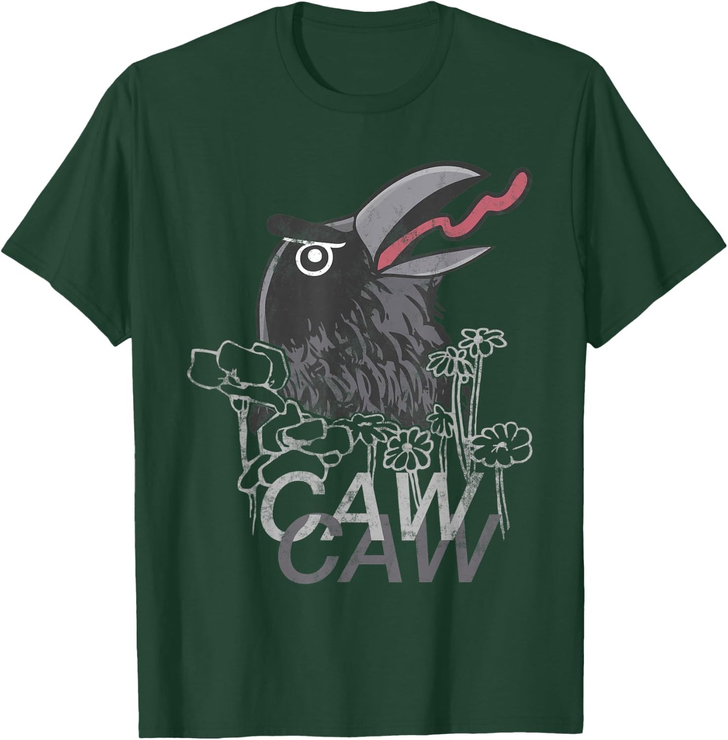 Crow Caw Caw T-Shirt - T-Shirt | Forest