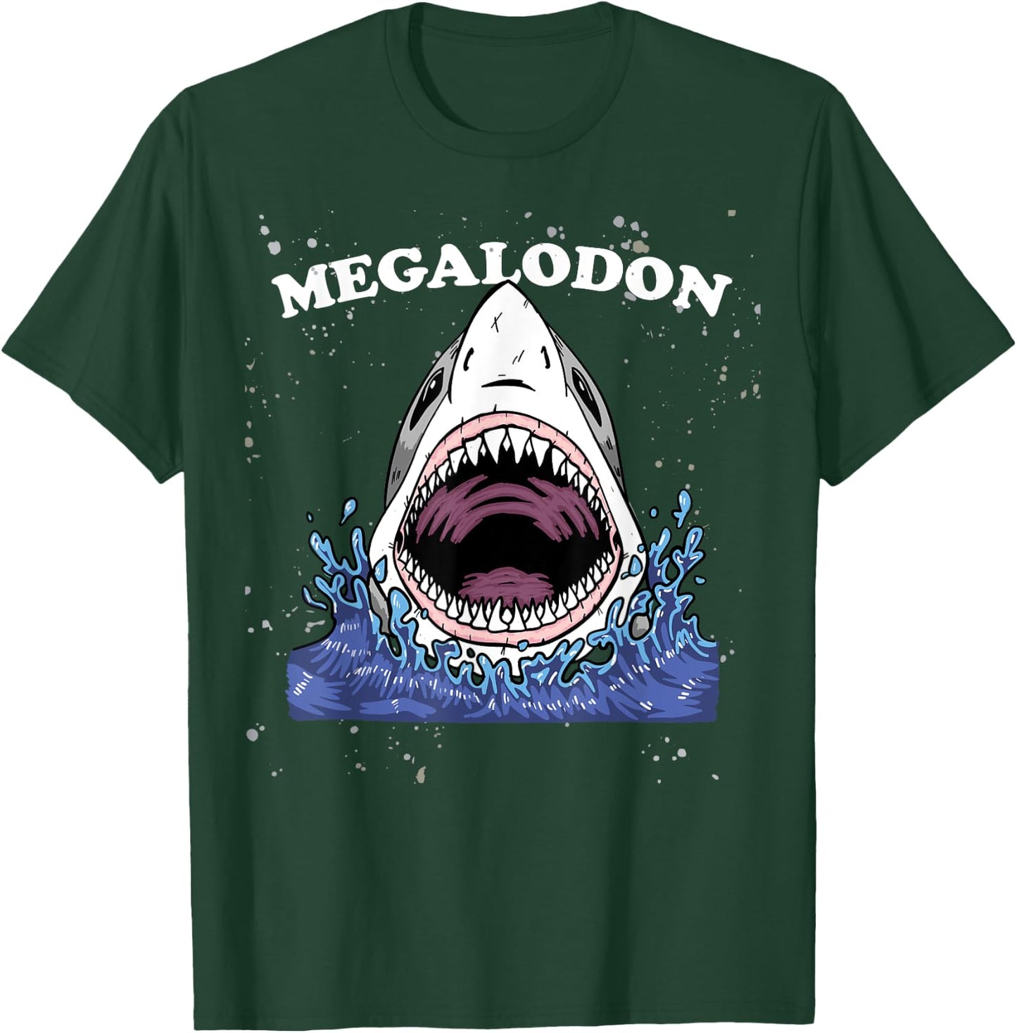 Giant Shark Megalodon Shirt Monster Retro Shark for Kids T-Shirt - T-Shirt | Forest