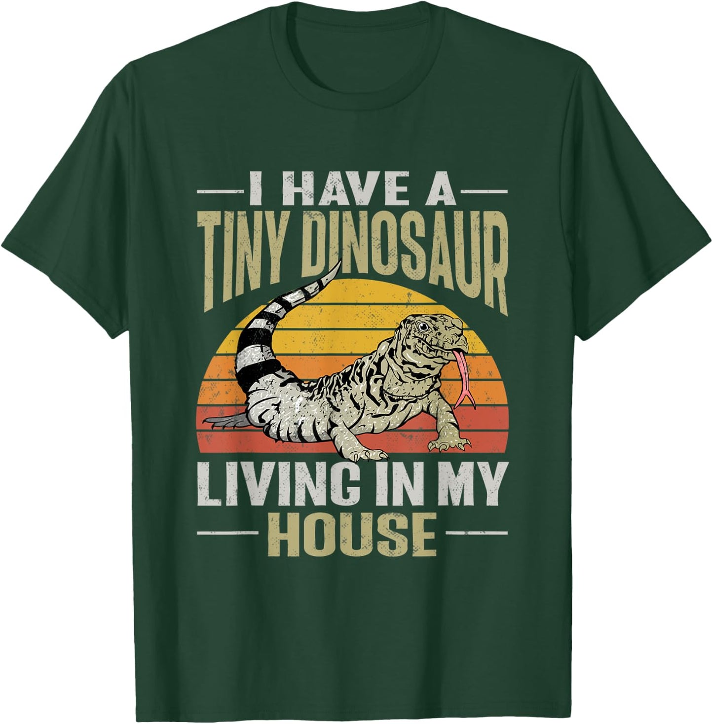 Tegu Lizard Reptile Herpetologist T-Shirt - T-Shirt | Forest