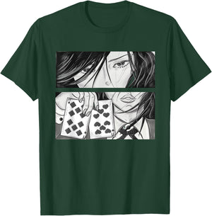 Anime Poker Girl T-Shirt - T-Shirt | Forest