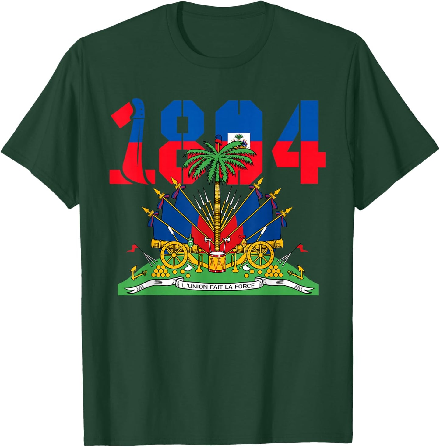 Haitian Revolution 1804 Flag Day T-Shirt - T-Shirt | Forest