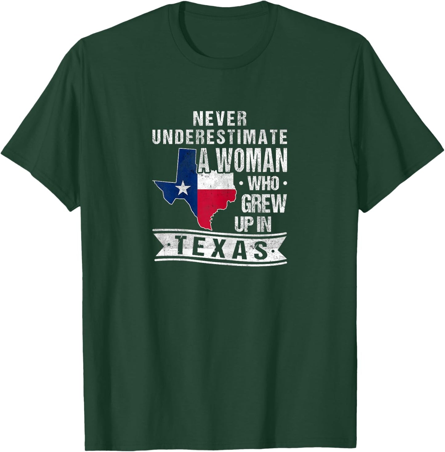 Texas Flag Map Vintage Texas Girl T-Shirt - T-Shirt | Forest