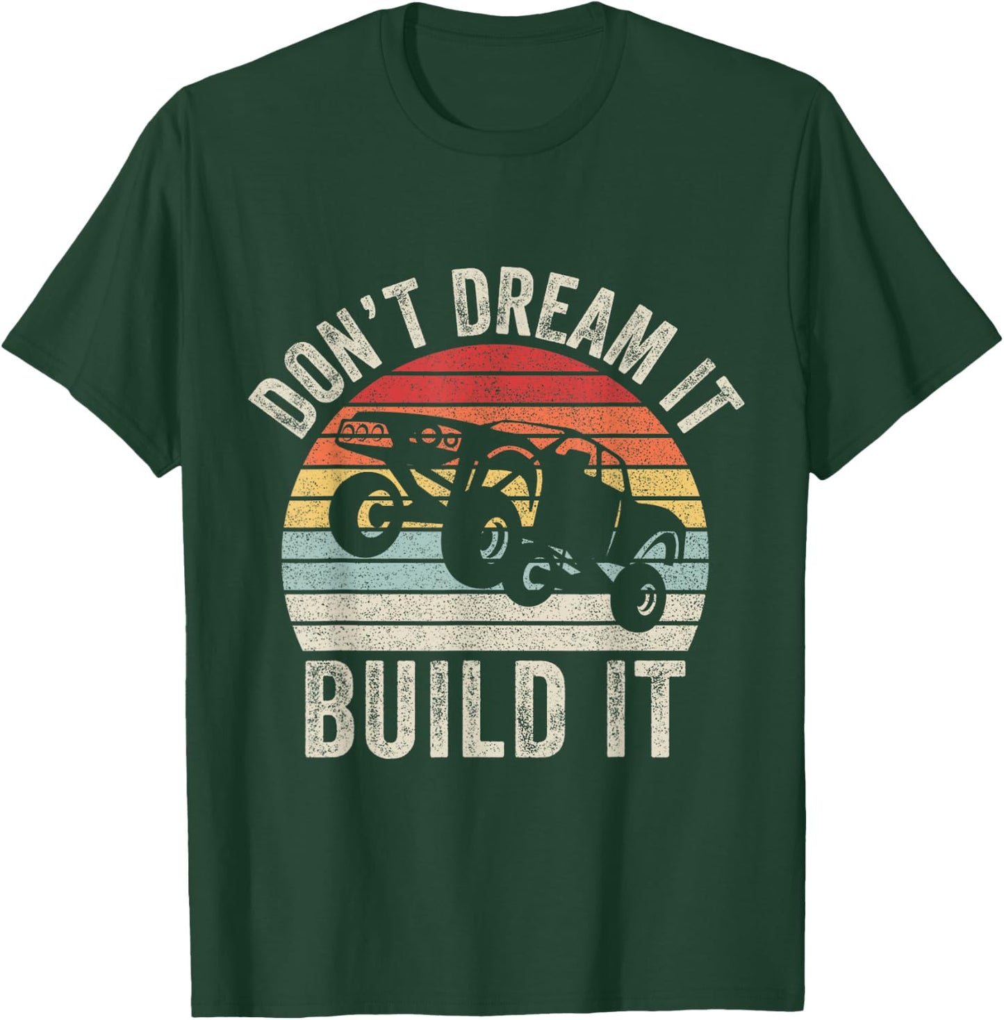 Vintage Retro Build It Prerunner Baja Truck Trophy Off Road T-Shirt - T-Shirt | Forest