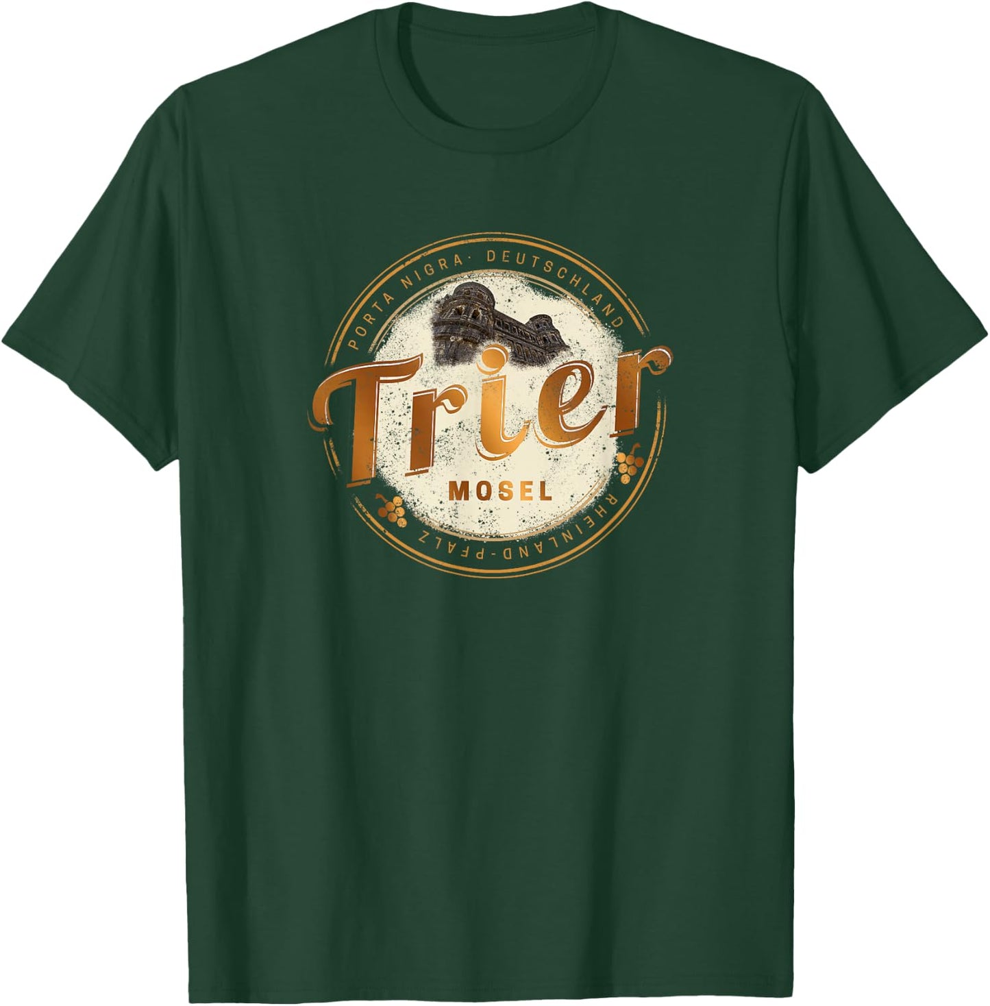 Trier Vintage Moselle Rhineland-Palatinate Germany T-Shirt - T-Shirt | Forest