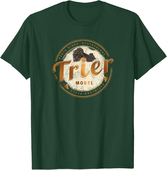 Trier Vintage Moselle Rhineland-Palatinate Germany T-Shirt - T-Shirt | Forest