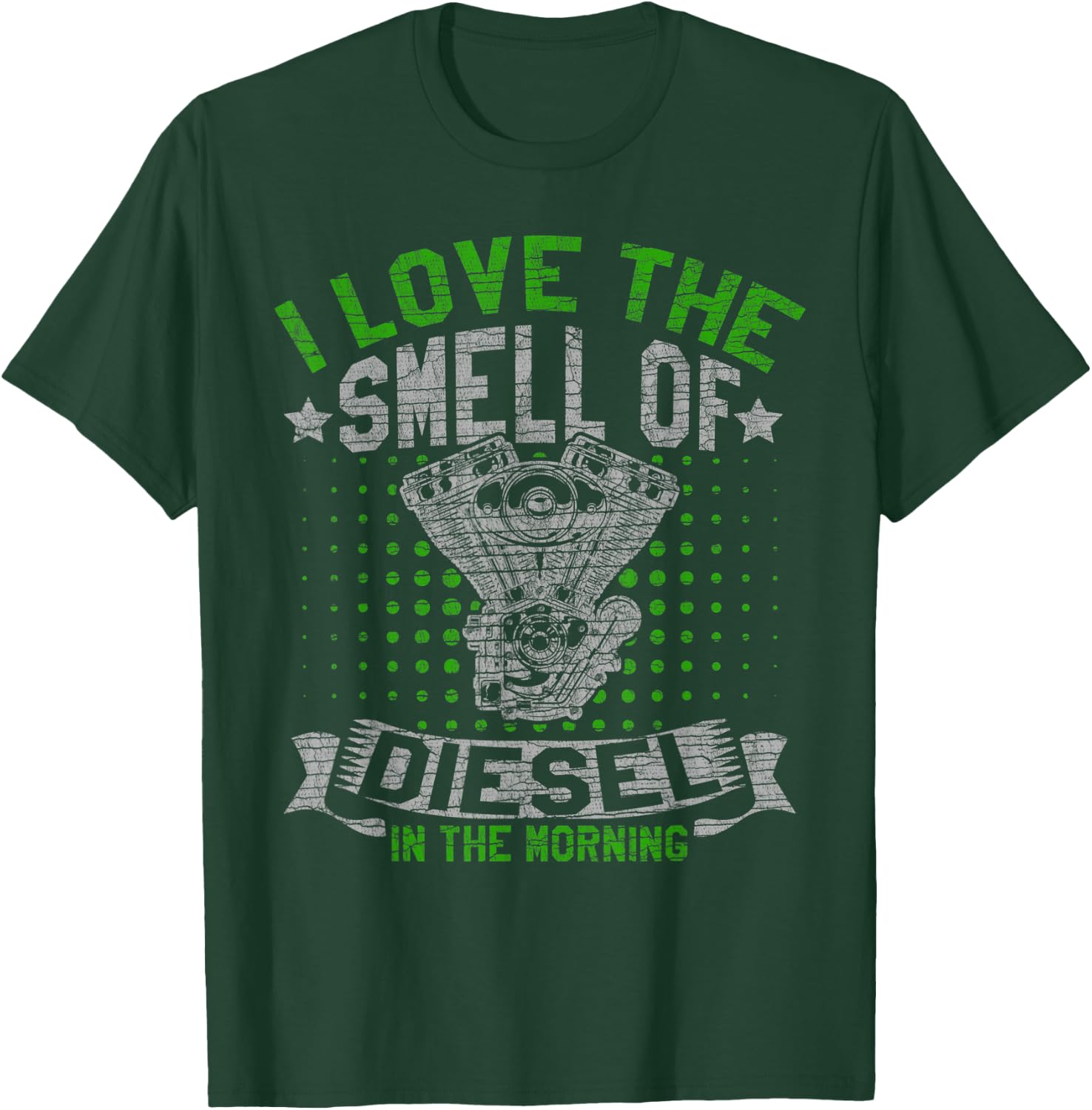 Diesel in the Morning for Truck Driver T-Shirt - T-Shirt | Forest