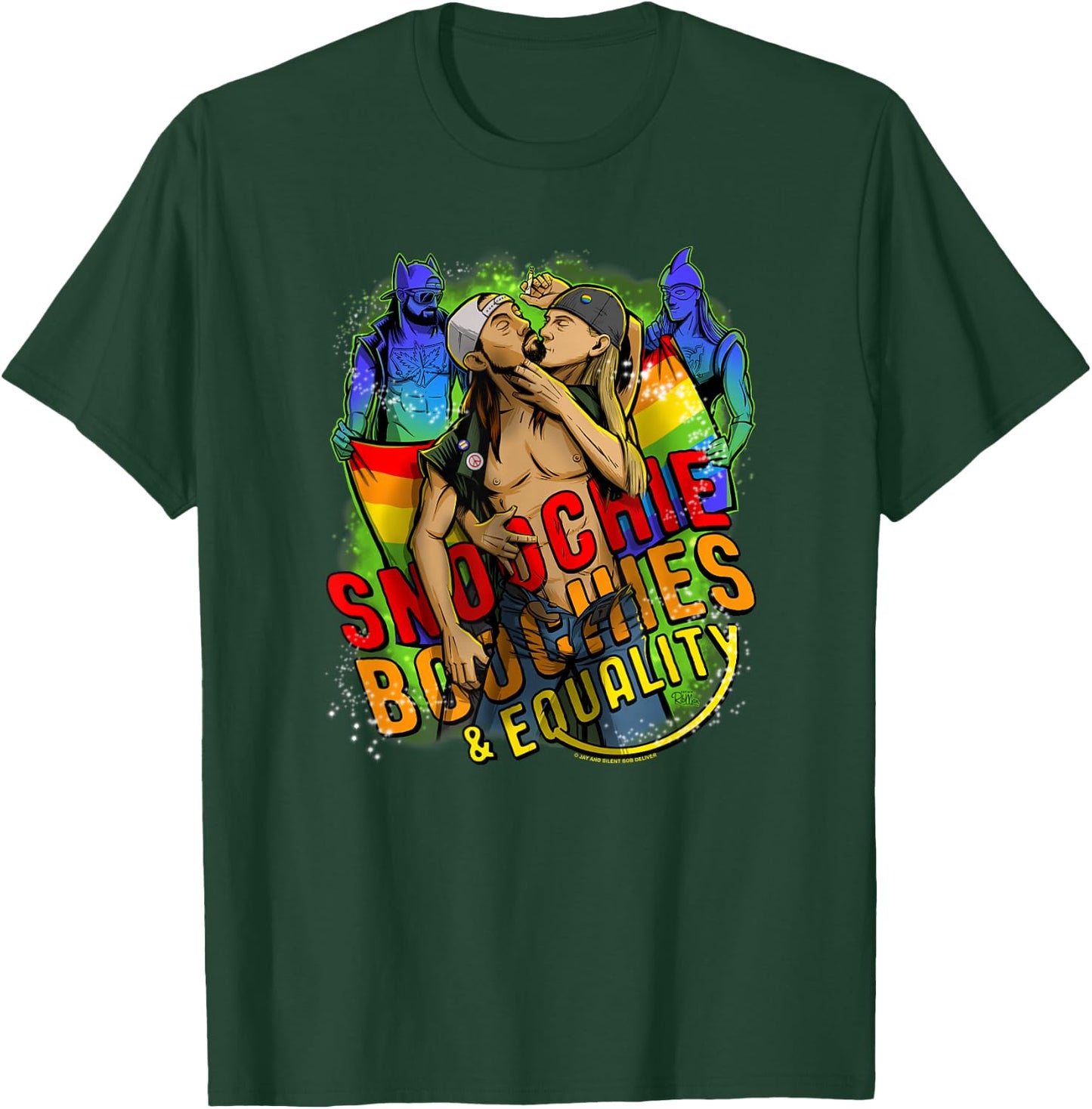 Jay and Silent Bob Pride Snoochie Boochies & Equality T-Shirt - T-Shirt | Forest