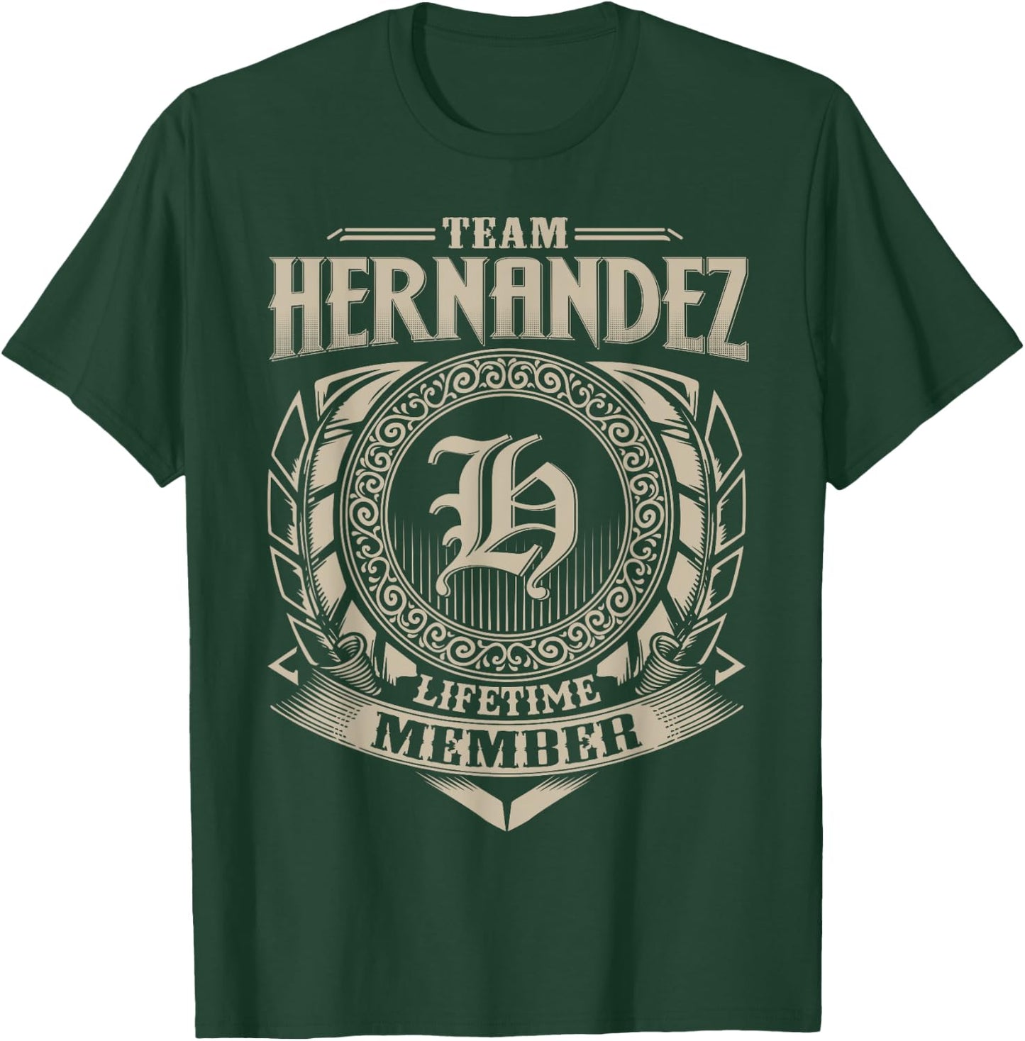 Team HERNANDEZ Lifetime Member Vintage HERNANDEZ Family T-Shirt - T-Shirt | Forest