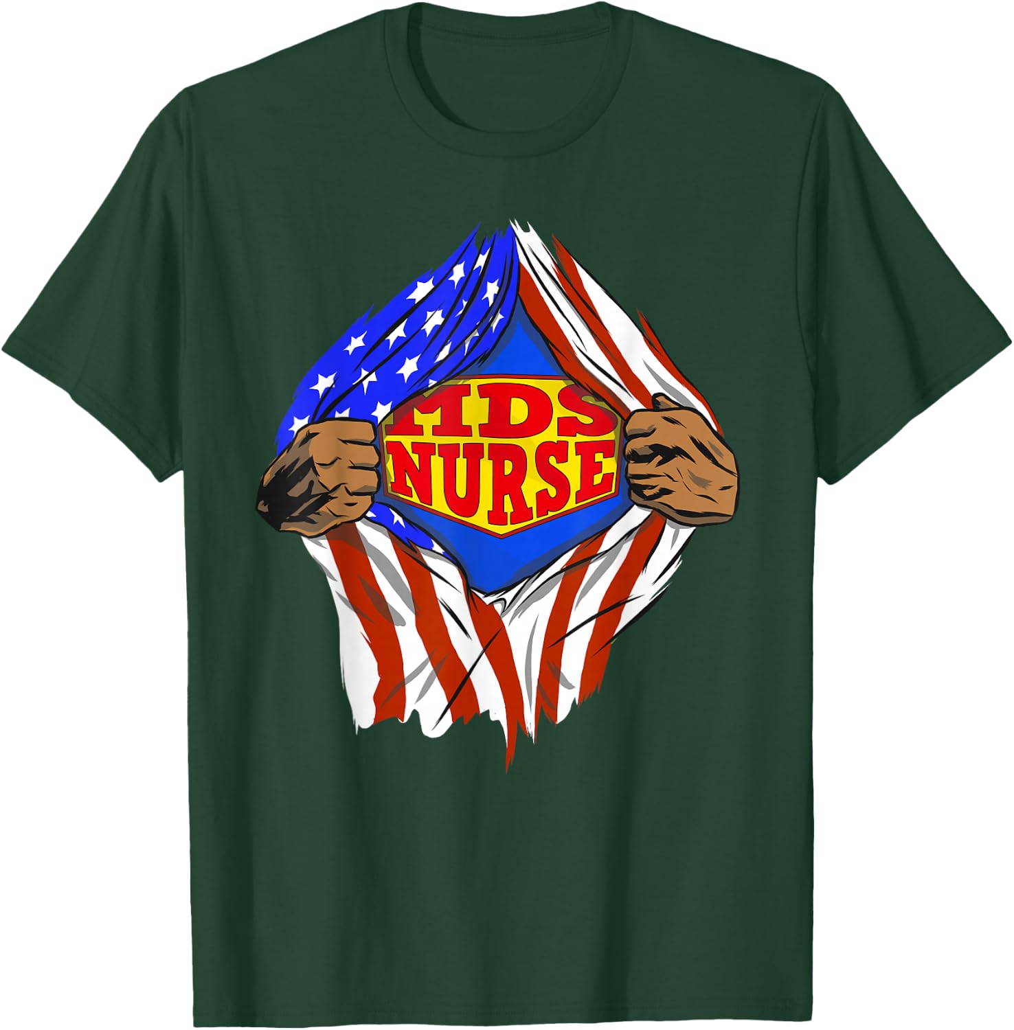 Funny Super Mds Nurse Hero Job T-Shirt - T-Shirt | Forest