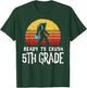 Bigfoot Back to School Ready to Crush Fifth Grade! Graphic T-Shirt - T-Shirt | Forest