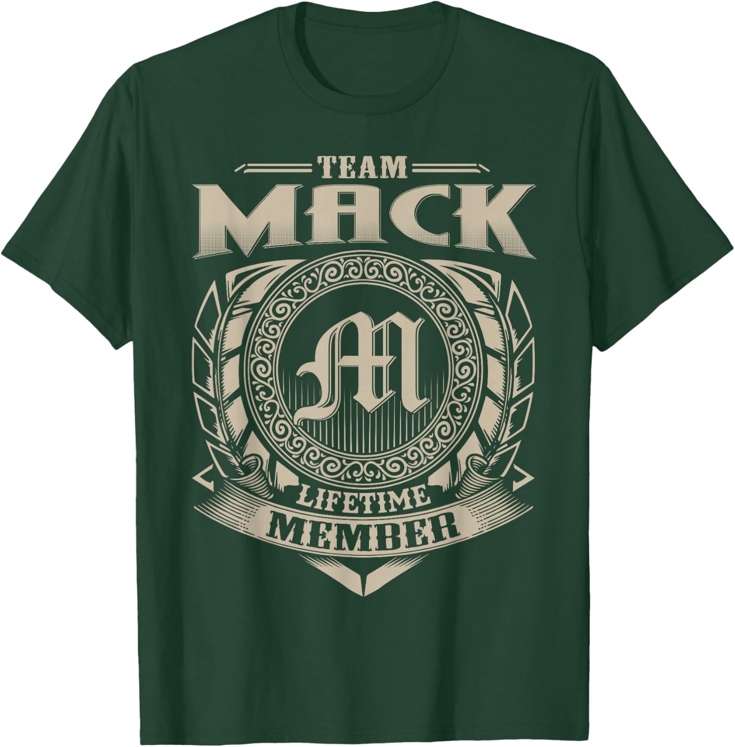Team MACK Lifetime Member Vintage MACK Family T-Shirt - T-Shirt | Forest